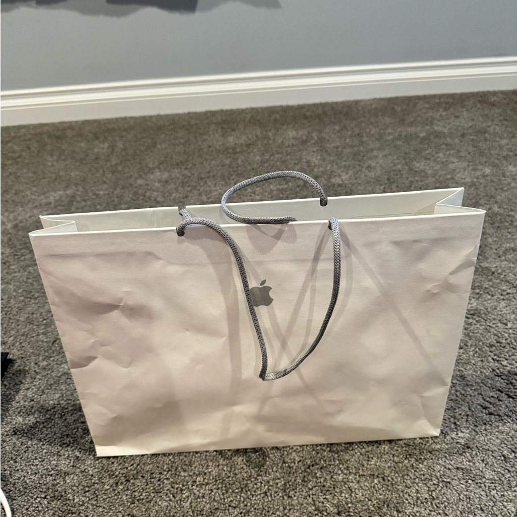Apple Empty Paper Shopping Bag